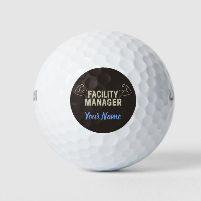 Pelotas De Golf Gestor de instalaciones o portero (Anverso)