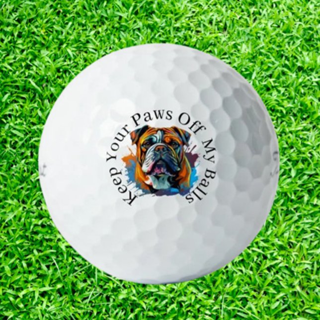 Pelotas De Golf  Gift for Bulldog-Loving Golfers (Delight bulldog-loving golfers with unique golf balls featuring adorable designs. The perfect gift )