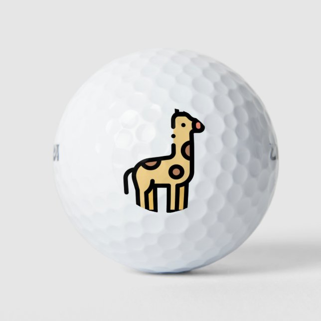Pelotas De Golf Giraffe (Anverso)