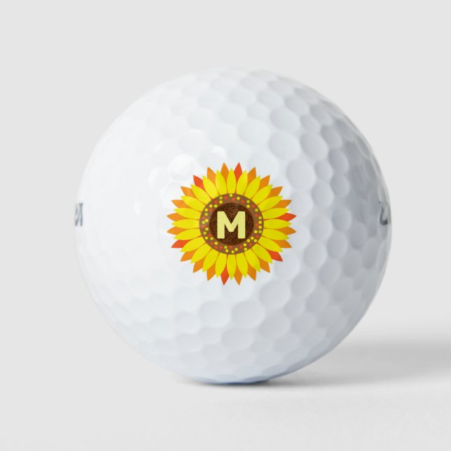 Pelotas De Golf Girasol (Anverso)