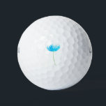 Pelotas De Golf Girly blue flower watercolor nature art<br><div class="desc">Blue flower watercolor painting by Monika Howarth. Hand painted artwork. Nature,  country art. Bridal shower/ wedding/ anniversary decor. Chic,  pretty,  girly watercolor. You can customise this painting. Please search “customise”button then add text.</div>
