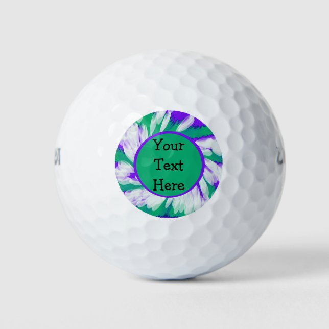 Pelotas De Golf Giro de tinte verde púrpura (Anverso)