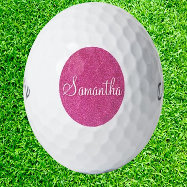 Pelotas De Golf Glam Pink Gifts (Discover fabulous glam gifts perfect for the golf gal in your life! )