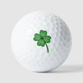 Pelotas De Golf Glitter Four Leaf Clover