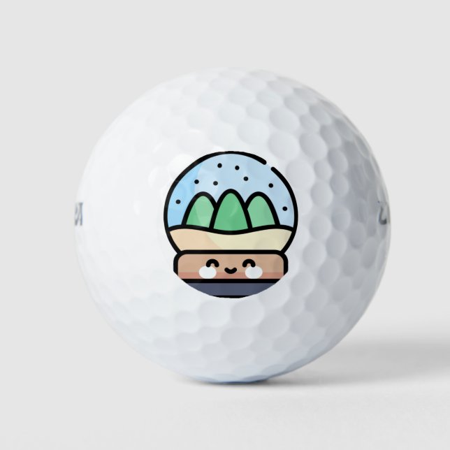 Pelotas De Golf globo de nieve (Anverso)