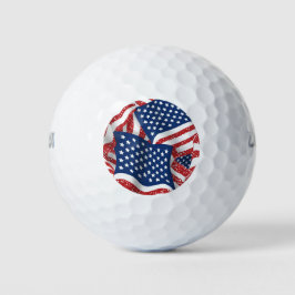 Pelotas De Golf Gloria vieja Todo Americano - Bandera de Estados U