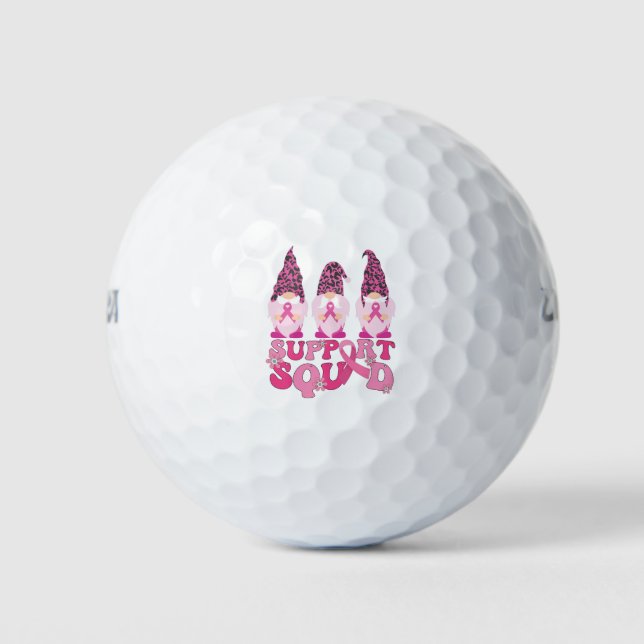 Pelotas De Golf Gnomes Apoya la Concienciación sobre el Cáncer de  (Anverso)