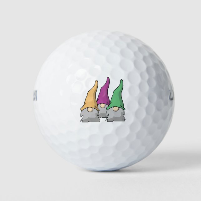 Pelotas De Golf Gnomes escandinavos minimalistas (Anverso)
