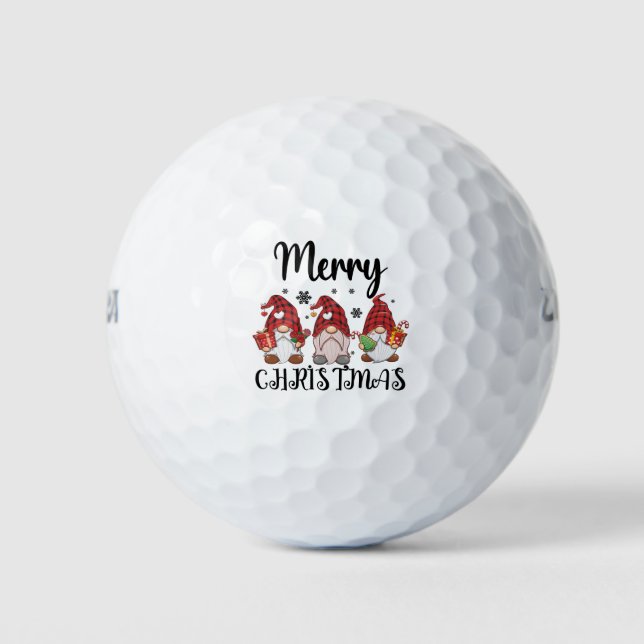 Pelotas De Golf Gnomes Navidades de Feliz Navidad Gnomies (Anverso)