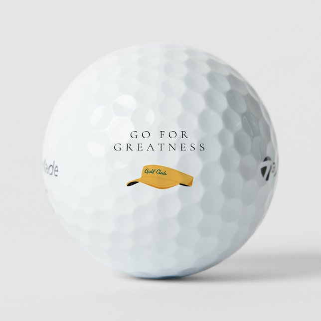 Pelotas De Golf 'Go For Greatness' Confidence Ambition Motivation  (Anverso)