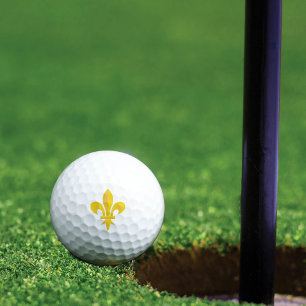 Pelotas De Golf Gold Fleur de lys