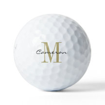 Gold Monograma inicial y nombre regalo personaliza