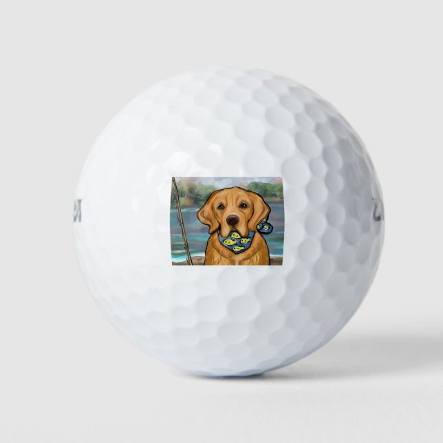 Pelotas De Golf Golden Retriever (Anverso)