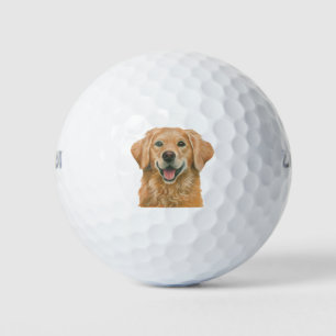 Pelotas De Golf Golden Retriever, por Janet Pidoux