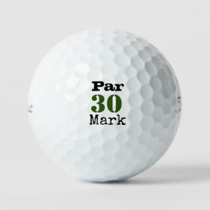 Pelotas De Golf Golf 30 cumpleaños Par tee treinta fiestas