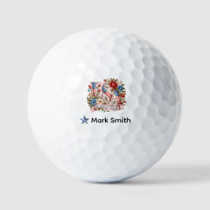 Pelotas De Golf Golf 4 de julio 250 años de independencia
