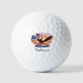 Pelotas De Golf Golf Ball Blessed  Happy 250th Birthday USA!
