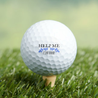 Pelotas De Golf Golf Ball "Help Me" Golfer Gift Funny