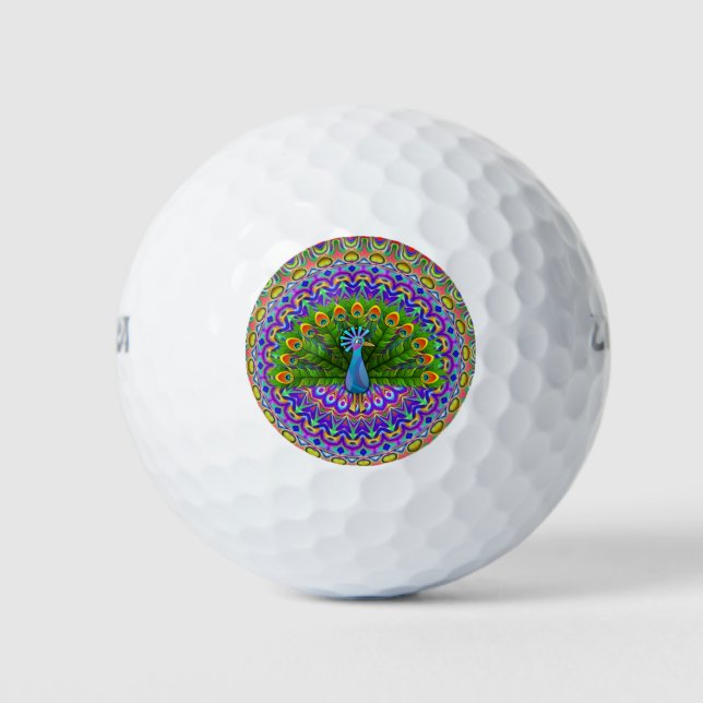 Pelotas De Golf Golf Ball Peacock (Anverso)