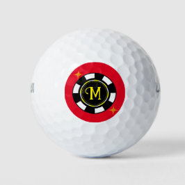 Pelotas De Golf Golf Ball - Poker Personalizado (añadir inicial)