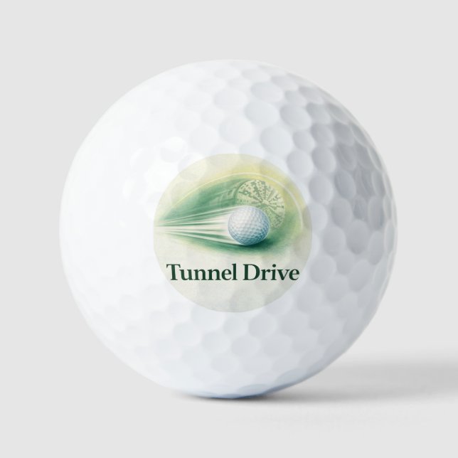 Pelotas De Golf Golf Ball | Tunnel Drive Speed Trail Design (Anverso)