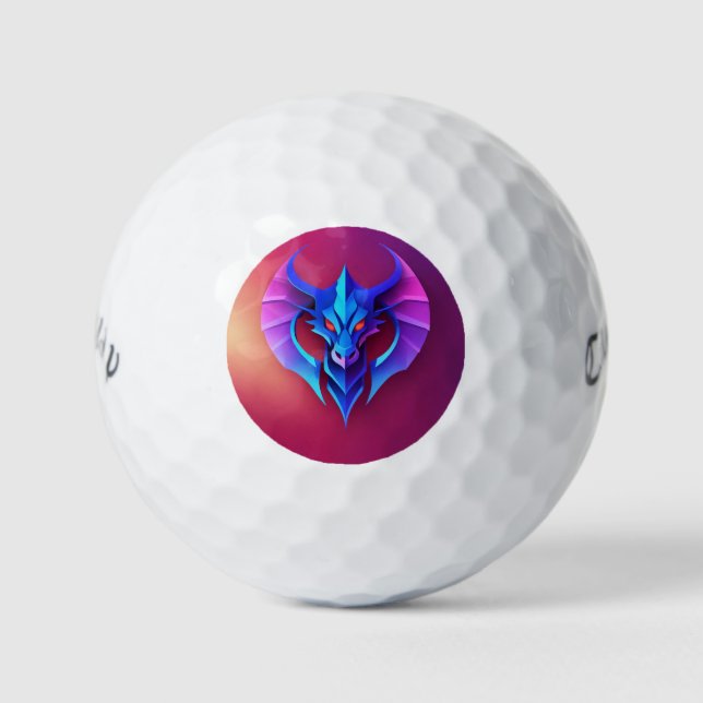 Pelotas De Golf Golf Balls Neon Wyrm Emblem (Anverso)