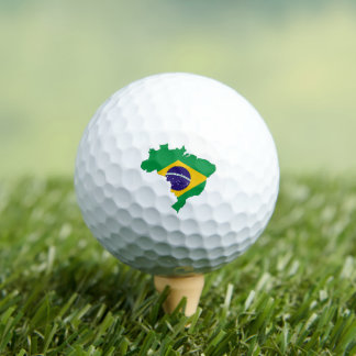 Pelotas De Golf Golf / Bandera de Brasil