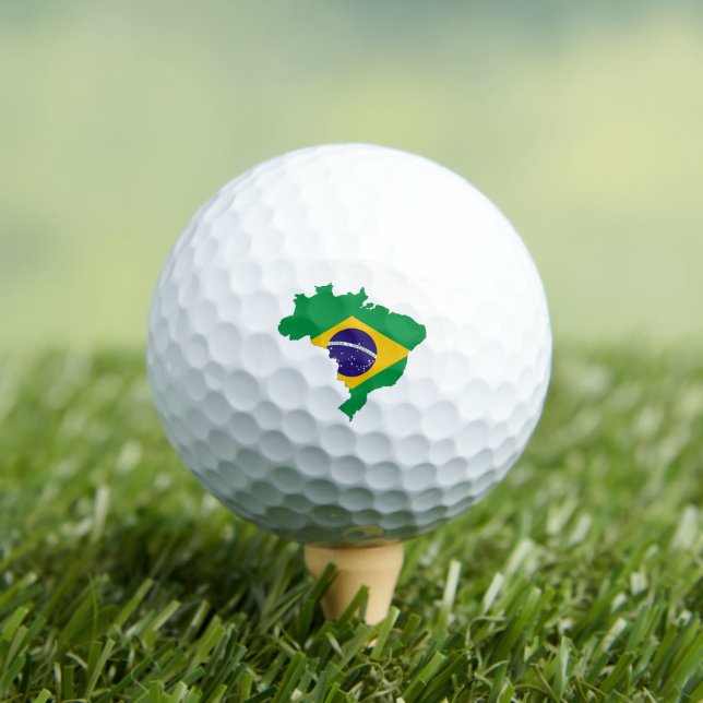 Pelotas De Golf Golf / Bandera de Brasil (Camiseta in situ)