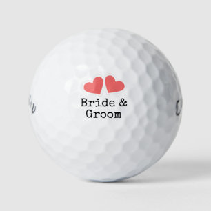 Pelotas De Golf Golf con dos novias y boda de novio