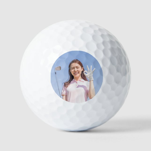 Pelotas De Golf Golf con su propia foto (Anverso)