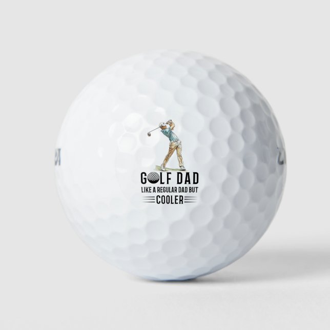 Pelotas De Golf Golf Dad es más frío para papá (Anverso)