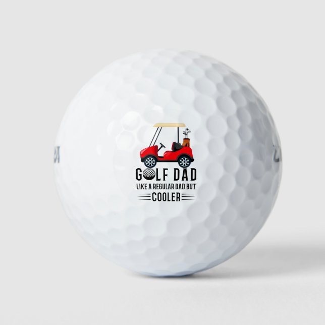 Pelotas De Golf Golf Dad es más frío para papá (Anverso)