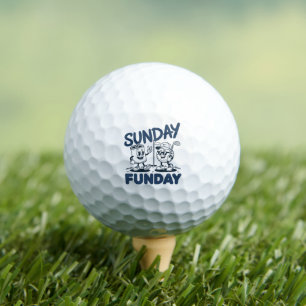 Pelotas De Golf Golf de domingo divertido Golfistas graciosos de g