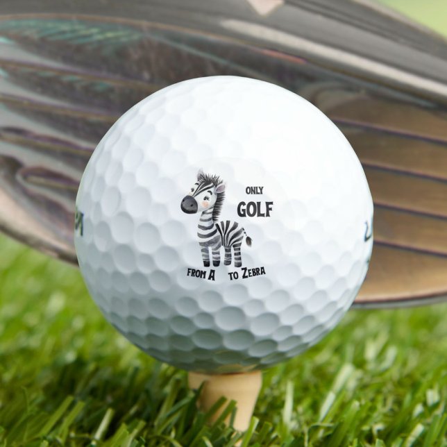 Pelotas De Golf Golf de la A a la Z, cebra (Subido por el creador)