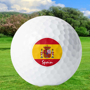 Pelotas De Golf Golf España y Bandera Española / Golf Ball
