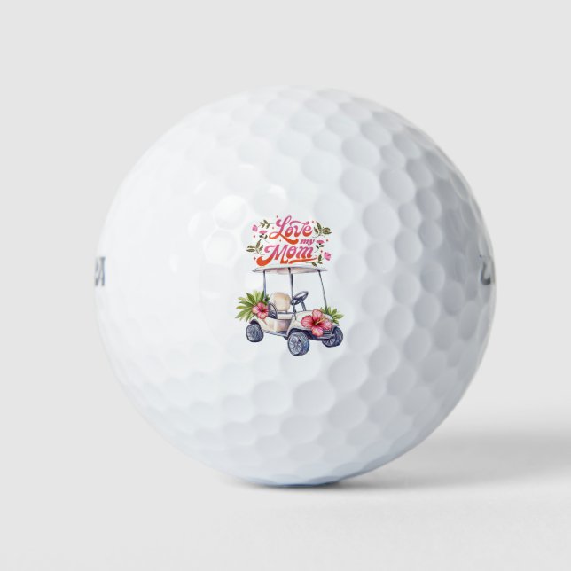 Pelotas De Golf Golf happy Mother's Day golf mom (Anverso)