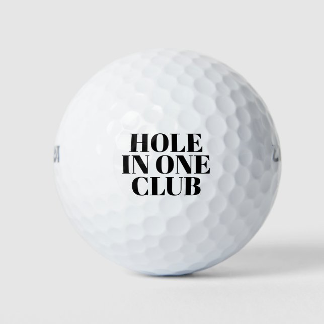 Pelotas De Golf Golf Hole in One Club Golfers (Anverso)