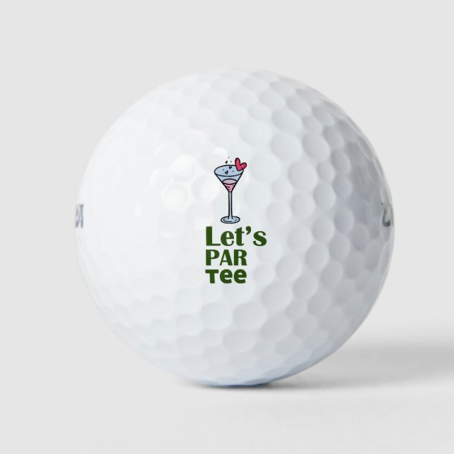 Pelotas De Golf Golf Let's Par tee Golf Balls (Anverso)