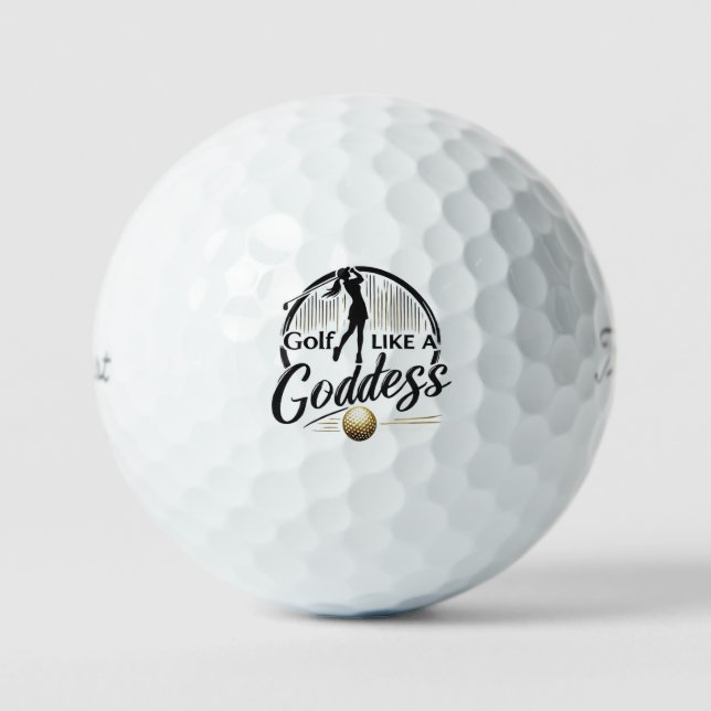 Pelotas De Golf Golf Like a Goddess - Diseño elegante (Anverso)