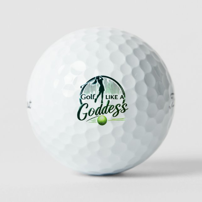Pelotas De Golf Golf Like a Goddess - Diseño elegante (Anverso)