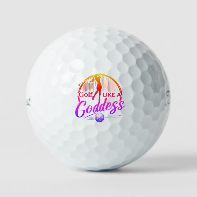 Pelotas De Golf Golf Like a Goddess - Diseño elegante (Anverso)