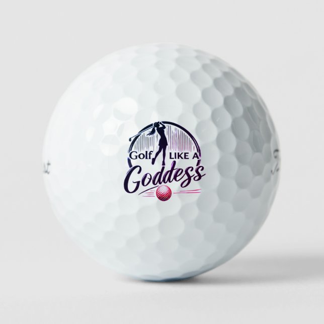 Pelotas De Golf Golf Like a Goddess - Diseño elegante (Anverso)