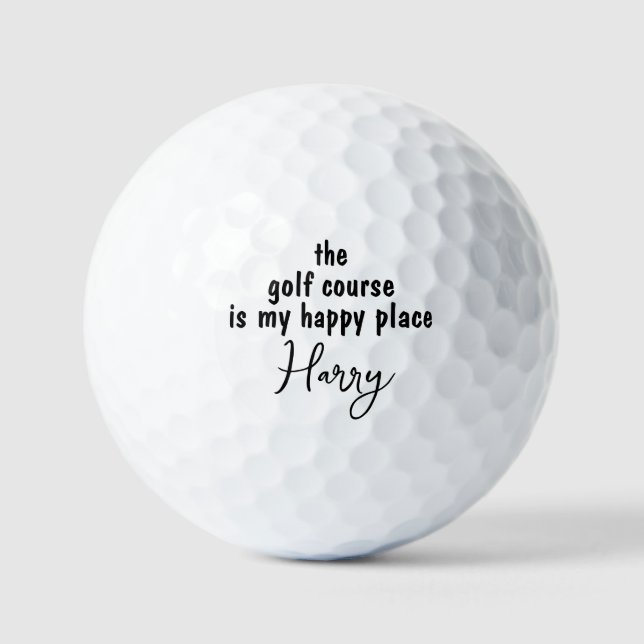 Pelotas De Golf Golf Mi felicidad Campo de golf (Anverso)