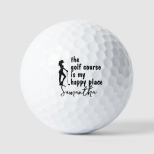 Pelotas De Golf Golf My Happiness Lady Tema de los baños de golf