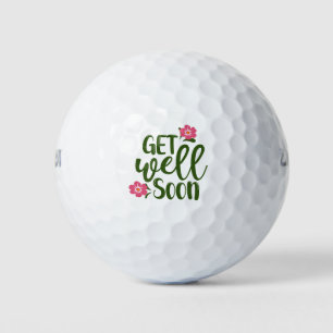 Pelotas De Golf Golf Ponte bien pronto con la flor rosa
