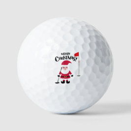 Pelotas De Golf Golf Santa Claus golfer Feliz Navidad