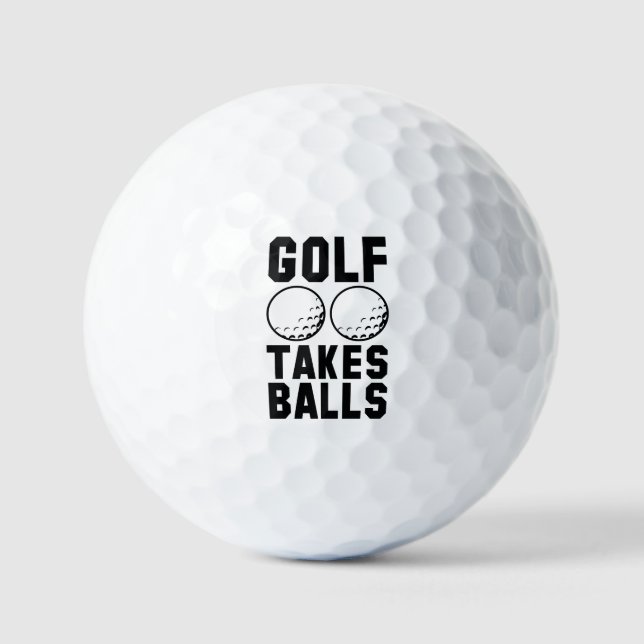Pelotas De Golf Golf Takes Balls (Anverso)