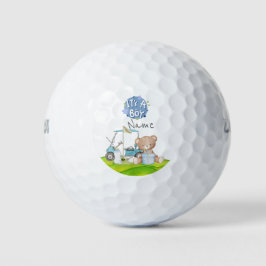 Pelotas De Golf Golf Teddy Bear es un chico para Baby Shower