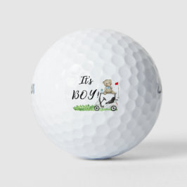 Pelotas De Golf Golf Teddy Bear es un chico para Baby Shower