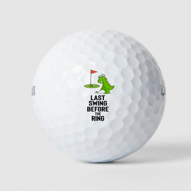 Pelotas De Golf Golf temático para Despedida de Soltero (Anverso)